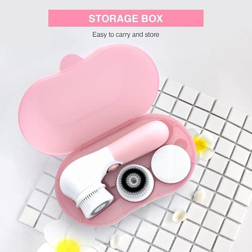 TOUCHBeauty Spin Brush Face Cleanser with 3 Brush Heads for Deep Cleansing Exfoliation and Massaging thumbnail 7