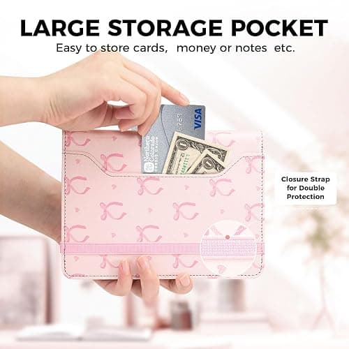 Pink Bow Case for 7"/ 6.8“ Kindle Paperwhite 12th/11th Generation,Hand Strap Stand Book Cover Sleeve for Kindle Colorsoft Signature Edtion,2025 Cute Coquette Ereader Ebook Gifts thumbnail 5