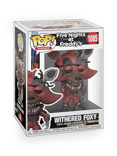 Funko Pop! FNAF: Five Nights at Freddy's - Withered Foxy Vinyl Figure | Collectibles Bundled with Box Protector - Image 1