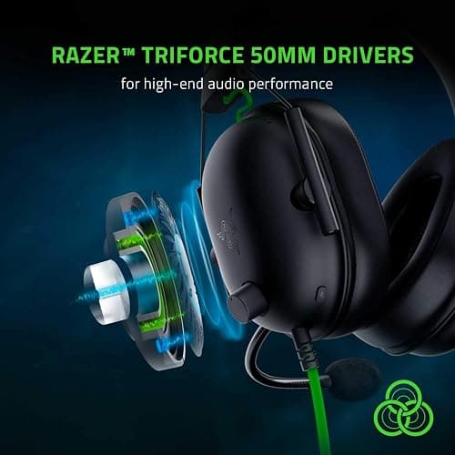 Razer BlackShark V2 X Gaming Headset: 7.1 Surround Sound - 50mm Drivers - Memory Foam Cushion - For PC, PS4, PS5, Switch - 3.5mm Audio Jack - Black thumbnail 3
