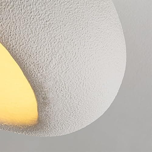 HEYUN Wabi-sabi Deckenlampe Moderne E27 Polyethylen-Lampenschirm Harz Deckenleuchte Kreative Lampe Decke Für Schlafzimmer Esszimmer Wohnzimmer Flur Innenbeleuchtung(A,40) - A - 40 thumbnail 5