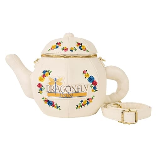 Loungefly WB Gilmore Girls Dragonfly Inn Figural Teapot Crossbody Bag - Image 1