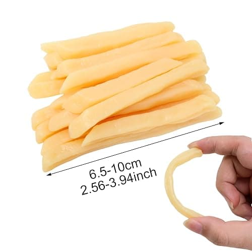 Honbay 20PCS Lifelike Simulation Plastic French Fries Artificial Faux Fries Decorations Realistic Fake Food Models Ornaments for Home Party Tabletop Decorations Sample Display Photography Prop thumbnail 3