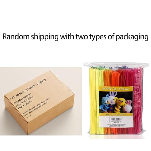 KASEMI Pipe Cleaners,1000 pcs and 20 Assorted Colors 12 inch Chenille Stems for DIY Art Creative Crafts Decorations thumbnail 3