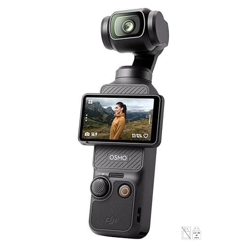 DJI Osmo Pocket 3, digital camera vlog CMOS 1'' et Vidéo 4K/120 ips, Stabilisation à 3 axes, MAP rapide,Suivi Facial/Objets,Écran tactile rotatif 2",petite Cam. Vidéo pour Photographie,YouTube - Image 1