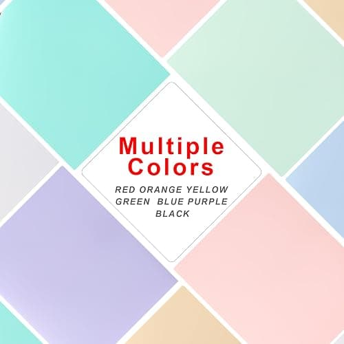 Aegero Plastic Folders with Pockets (7 Pack, Sweet Colors), Durable Heavy Duty File Folders with Business Card Slot, 2-Pocket Folder for Schoolwork & Office,Letter Size thumbnail 5