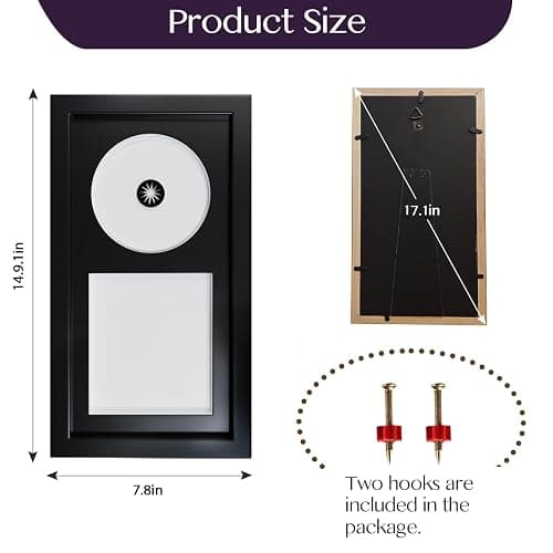 Video Game Display Frame Compatible with PS5/PS4/PS3 Game Case and Disc, with EVA Foam Lining & Black Flocked Fabric, Gaming Picture Frame, Gaming Room Decor, 8"x15" thumbnail 3
