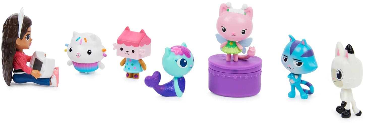 Gabby’s Dollhouse, Deluxe Figure Gift Set with 7 Toy Figures and Surprise Accessory, Kids’ Toys for Ages 3 and above thumbnail 4