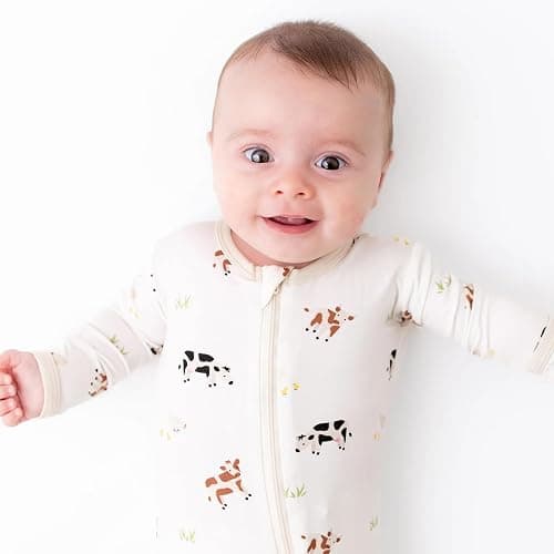 Bamboo Little Soft Baby Footie Pajamas, Baby Clothes, Newborn Sleepers, 95% Viscose and 5% Spandex, 0-24 Months thumbnail 7