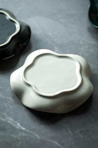 Miamolo Cute Spoon Rest for Stove Top, Ceramic Spoon Holder for Kitchen Counter, 5.3 Inches Coffee Spoon Holder Utensil Rest for Kitchen Gadget Cooking Gift Housewarming Wedding,Kitchen Decor, White thumbnail 8