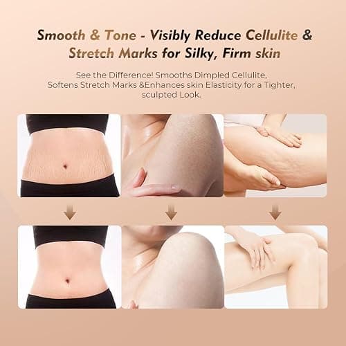 35-Speed 3-in-1 Lymphatic Drainage Massager - Cellulite Massage Tool for Legs, Arms, Belly | Anti Cellulite Massage Tool w/ Microcurrent, Heat, Vibration | Body Sculpting & Skin Renewal (White) thumbnail 7
