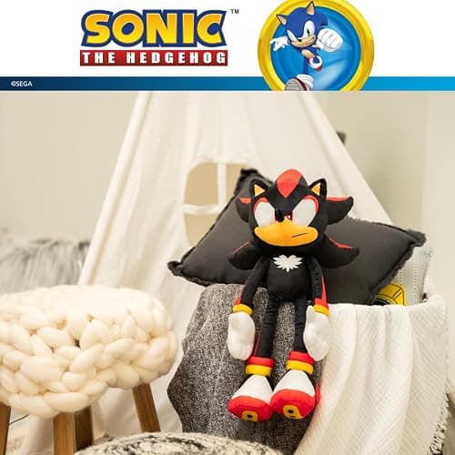 Sonic Shadow The Hedgehog Anime Kids Bedding Super Soft Plush Cuddle Pillow Buddy, One Size, (Officially Licensed Product) thumbnail 6