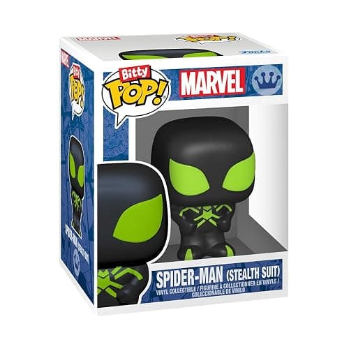 Funko Bitty POP! 4 Pack: Spider-Man - Parker Split, Superior | Official Superheroes Merch - Tiny 0.9 inch Figures with Display Shelf - Cake Topper, Party Bag and Stocking Filler Gift thumbnail 11