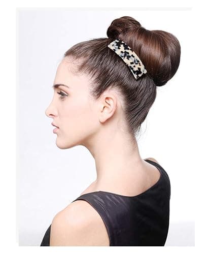 2 Pièces Grande Barrettes À Cheveux Chic, Rectangle Barettes Cheveux Pince À Cheveux, Automatique Barrette Cheveux Ecailles thumbnail 4