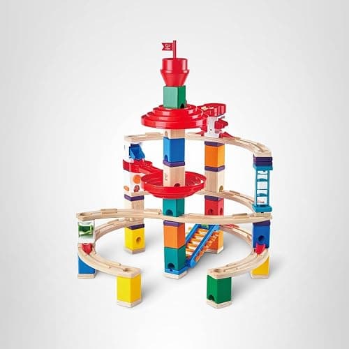 Hape Wooden Quadrilla Super Spirals Marble Run STEM Toy for Kids 4+ Years thumbnail 10