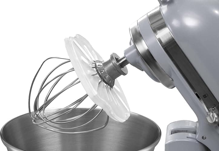 Whisk Wiper® PRO for Stand Mixers - Mix Without The Mess - The Ultimate Stand Mixer Accessory - Compatible With KitchenAid Tilt-Head Stand Mixers - 4.5qt, 5qt (Color: Clear) - Image 1