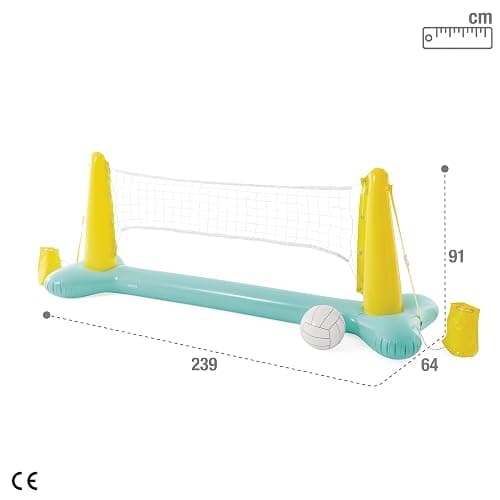 Intex 56508EP Inflatable Floating Swimming Pool Toys Volleyball Game, Green thumbnail 3