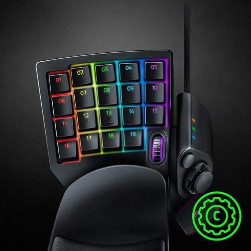 Razer Tartarus V2 Gaming Keypad: Mecha Membrane Key Switches - One Handed Keyboard - 32 Programmable Keys - Customizable Chroma RGB Lighting - Programmable Macros - Snap Tap - Black thumbnail 6