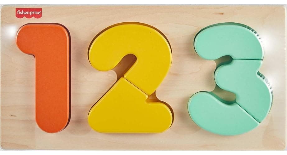 Fisher-Price Wood Montessori Toy 1-2-3 Puzzle, American Montessori Society Seal of Excellence, 6-Piece Wooden Learning Activity & Expert Play Tips for Toddlers & Kids Ages 2+ Years (Amazon Exclusive) thumbnail 6