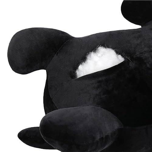 MIAOHAHA 11.8in Plush Cat Toy Plush Pillow Stuffed Animal Cat Toy Cute Plushies Kids Plush Toy Pillow(Black Cat,30cm/11.8in) thumbnail 6