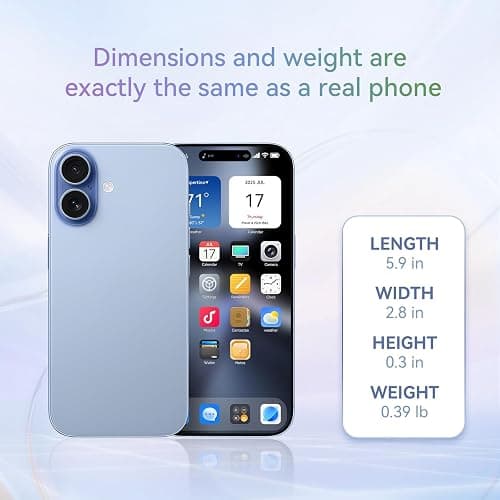 Fake Phone Dummy Prop Phone, Decoy Phone Pear Play Phone Non-Working Phone 17, Display Phone Look Like Real Phone 17 (Blue) thumbnail 4