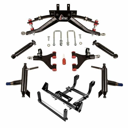 GTW 4" Double A-Arm Golf Cart Lift Kit Compatible with Yamaha Drive2 (2017-Up) Gas Models with Independent Rear Suspension - Image 1