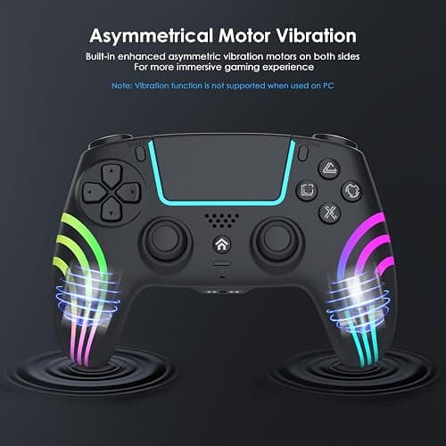Manette sans Fil pour PS5, Controller pour PS5, avec Joystick Hall, Prise Audio, Vibration, Pavé Tactile, Six Axes, Manette pour PS5/Slim/Pro/PC thumbnail 3