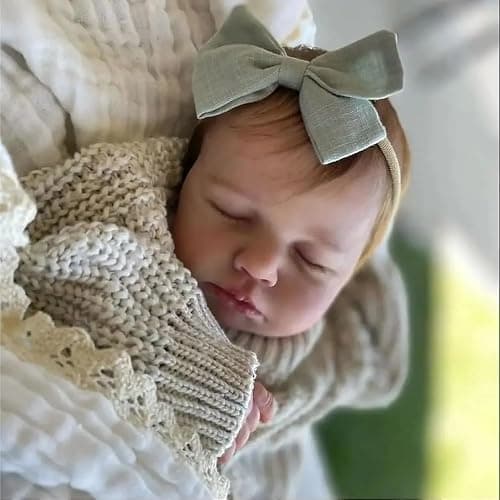 Anano Full Silicone Baby Doll 20 Inch Reborn Baby Dolls Silicone Full Body, Realistic Babys Doll Newborn Girl, Real Life Babys Dolls Posable Anatomically Correct Reborn Babies thumbnail 3