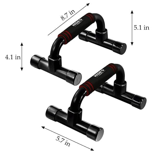 Push Up Bars Strength Training - Workout Stands With Ergonomic Push-up Bracket Board with Anti-Slip Sturdy Structure Portable for Home Fitness Training, Push Up Stands Handle for Floor Workouts thumbnail 2