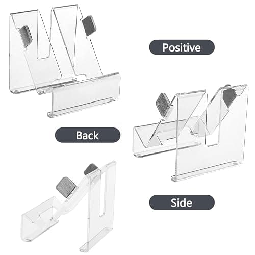 CaSZLUTION Acrylic Mouse Holder Stand, Desktop Vertical Mount Stand Base | Universal PC Gaming Mouse Organizer, Stable Storage Holder for Wired Wireless Mouse, Display & Space Saving Design, Clear thumbnail 4