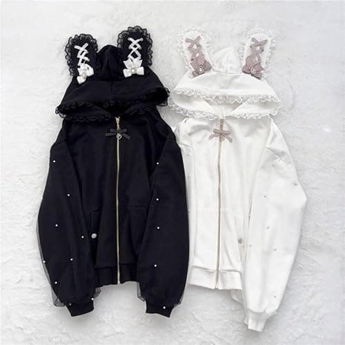 Zenrave Jirai Kei Hoodies Tenshi Kawaii Shoujo Girl Clothes Harajuku Jojifuku Lolita Tops Cutecore Gyaru Jfashion thumbnail 3