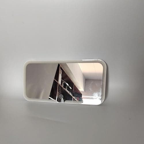 Car Vanity Mirror, Sun Visor Rechargeable LED Car Mirror, 3Modes & 60LEDs, Touch Control Dimmable, White thumbnail 6