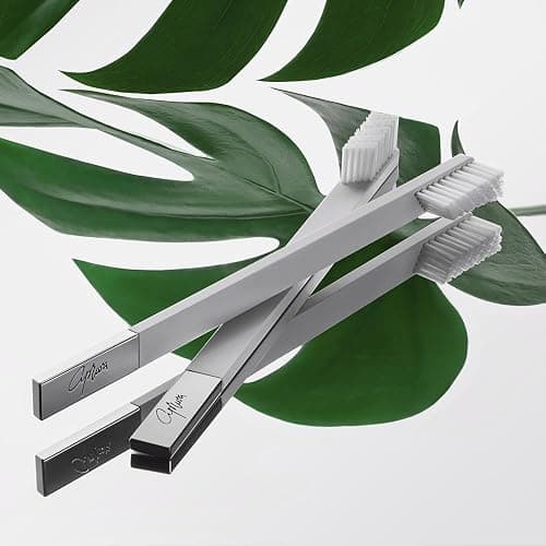 APRIORI White Silver Medium Premium Toothbrush thumbnail 3