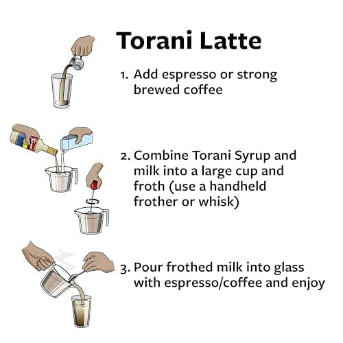 Torani Sugar Free Flavored Drink Syrup Coffee Favorites Variety Pack, Caramel, Peanut Butter Cup, Vanilla & Brown Sugar Cinnamon, 25.4 fl oz (Set of 4) thumbnail 5