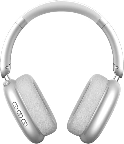 Wireless Over-Ear Headphones, Bluetooth 5.3, Noise Cancelling, Silver (Silver) - Image 1