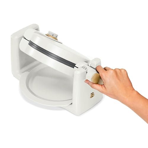 DqOasd Rotating Belgian Waffle Maker, Black, by Drew Barrymore Flower, Makes 1-Inch Thick Waffles, Stainless Steel (White Icing) thumbnail 4
