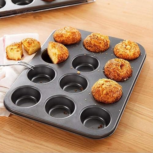 8-Piece Non Stick Bakeware Set Baking Set- with Muffin Tray, Oven Tray, Cake Pan, Loaf Pan & Spring Form Cake Tin thumbnail 2