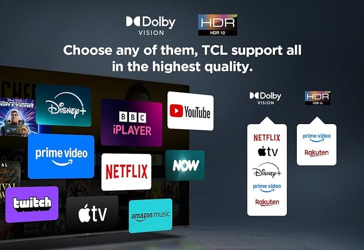 TCL 55PF650K 55-inch 4K Ultra HD, HDR TV, Smart LED Fire TV (Dolby Vision, Dolby Atmos, DTS, HDR 10, Alexa built-in, Airplay2, Miracast) thumbnail 9