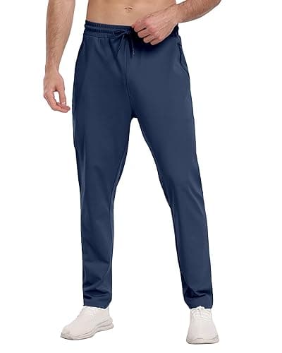 PARISDIARY 3 Pack Mens Athletic Sweatpants with Zipper Pockets,Workout Gym Joggers Pants for Men Running Jogging Pants thumbnail 4
