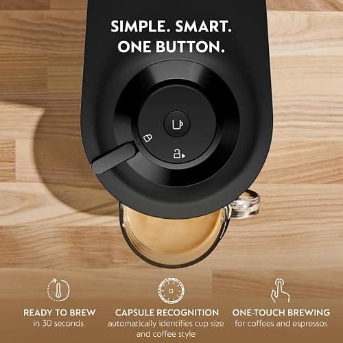Nespresso Vertuo Pop+ Coffee and Espresso Machine by De'Longhi, Liquorice Black thumbnail 3