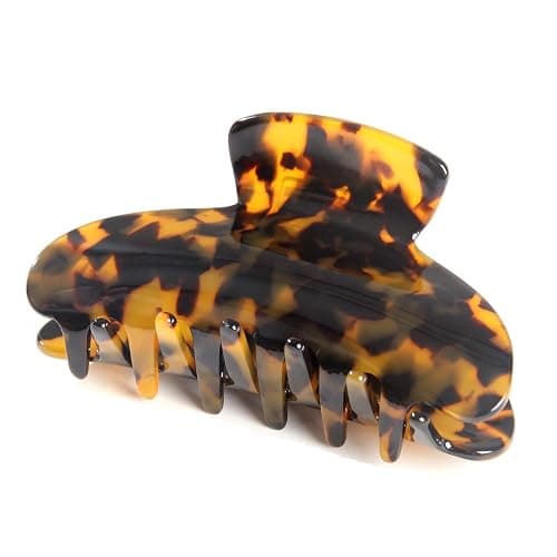 Big Claw Hair Clips for Women Girls Tortoise Hair Jaw Clips Large Hair Claw Clamps Celluloid Hair Clasp 2 Pack thumbnail 8