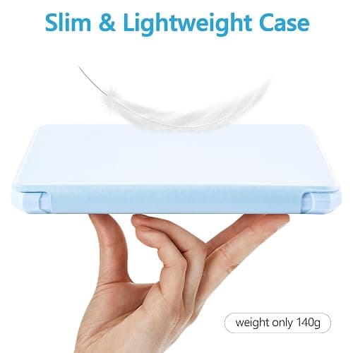 TaIYanG Case for 7" All-New Kindle Paperwhite (12th Generation 2024) & Kindle Colorsoft Signature Edition 2024, Lightweight Slim Smart PU Leather Cover with Auto Sleep Wake, Light Blue thumbnail 7