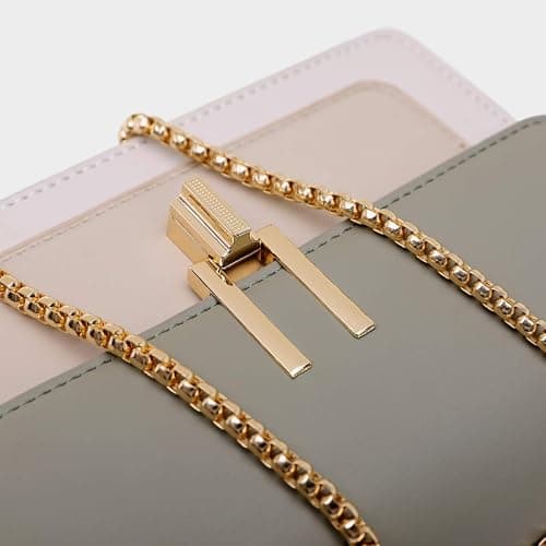 Color-Block Crossbody Bags for Women Leather Cross Body Purses Cute Designer Handbags Shoulder Bag Medium Size thumbnail 7