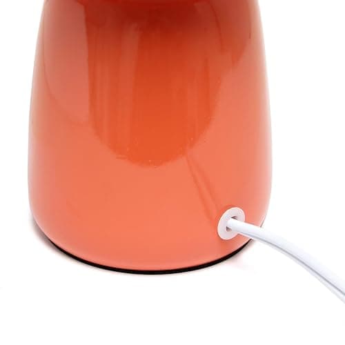 Simple Designs Table Lamp, Orange (LT1134-ORG) thumbnail 10