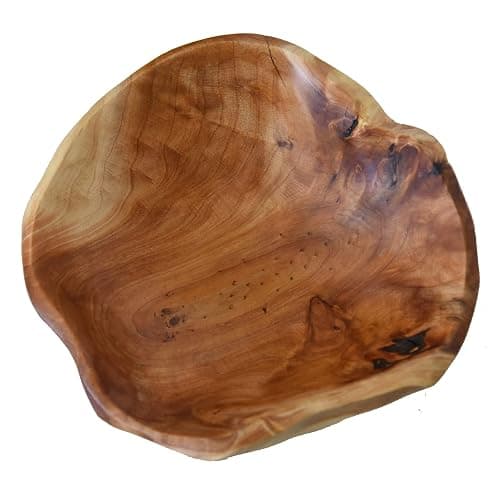 JFFLYIT Creative Wood Bowl Root Carved Bowl Handmade Natural Real Wood Candy Serving Bowl (9"-10") - Image 1