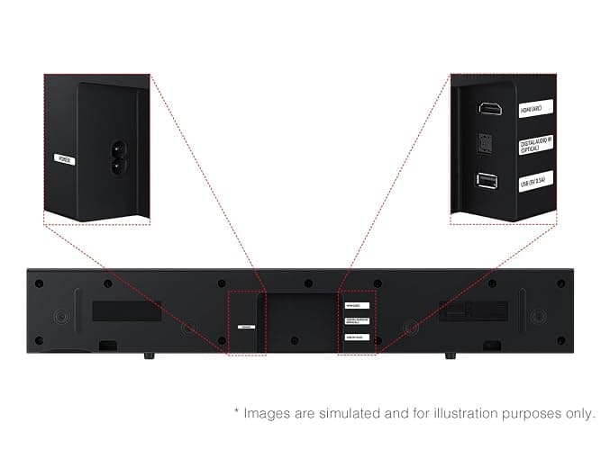 Samsung B-Series Soundbar HW B400F 2.0 ch Soundbar with Built in Subwoofer (2025 Model) One Remote Control, Surround Sound Expansion, Voice Enhance Mode thumbnail 5