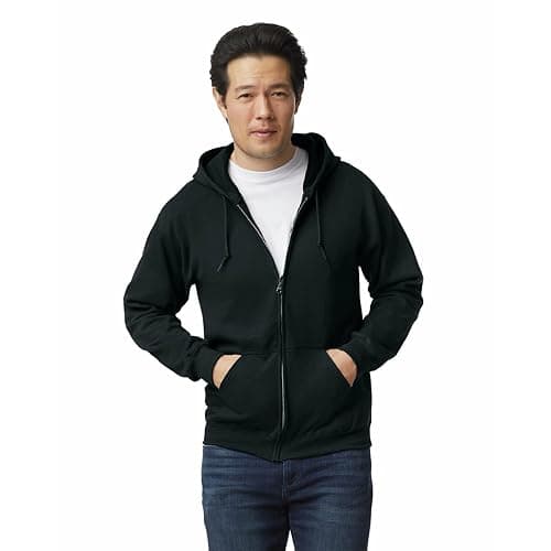 Gildan Adult Fleece Zip Hoodie Sweatshirt, Style G18600, Multipack - Image 1