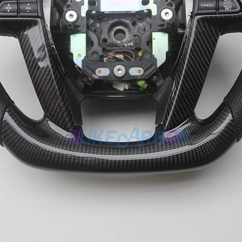 OLIKE Replacement Real Carbon Fiber Leather Steering Wheel Compatible With Honda Accord 8TH GEN 8 2008-2012 thumbnail 5