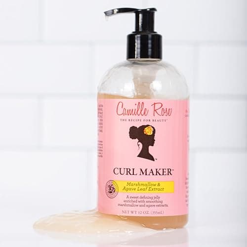 Camille Rose Curl Maker, Smoothing and Nourishing Curly Hair Gel with Aloe, for All Hair Types and Textures, 12 fl oz thumbnail 5