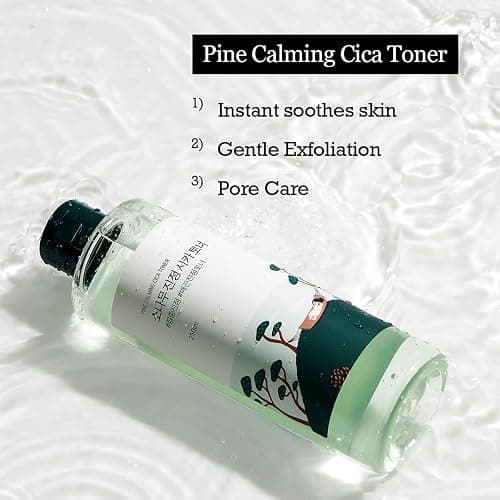 ROUND LAB Pine Calming CICA Toner 8.45 Fl Oz, Low-Acidic Hydrating Toner for Face with Pine CICA, BHA + LHA, and Hyaluronic Acid for Soothing, Exfoliating, and Restoring Skin Balance, Korean Skincare thumbnail 5